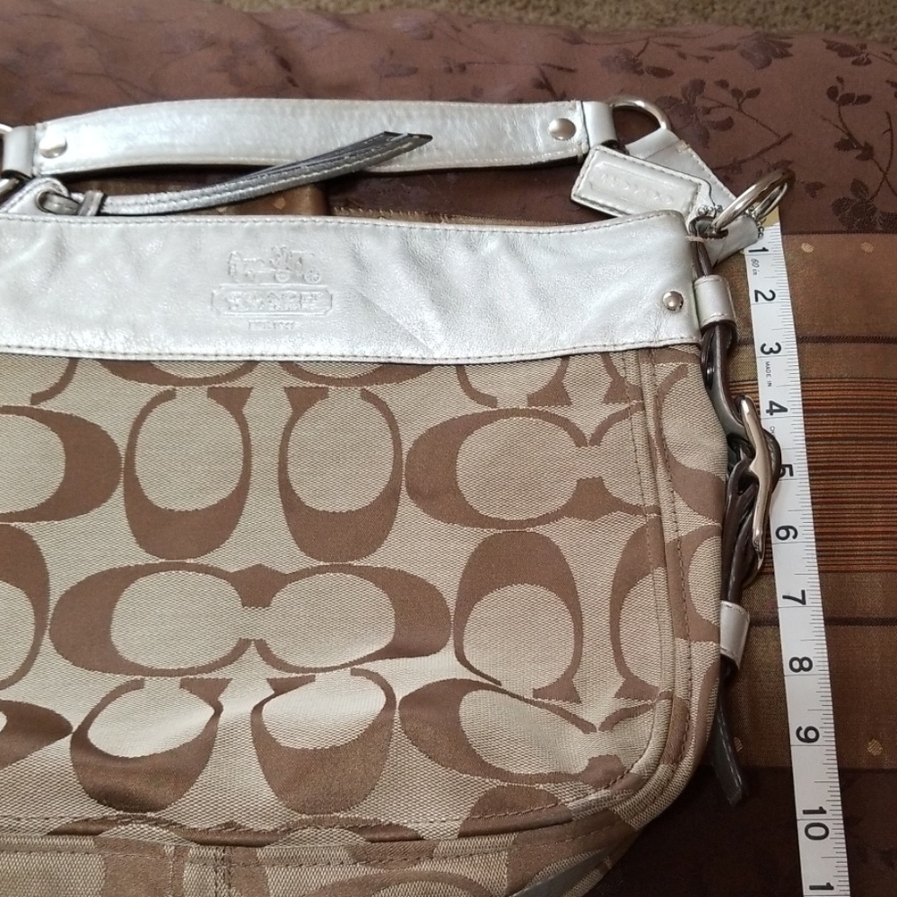 Coach signature canvas/leather bag - Picture 7 of 8